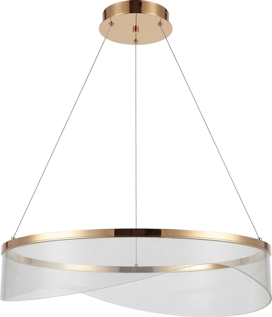 LAMPA SUFITOWA WISZĄCA G145-CP 60 ZŁOTA