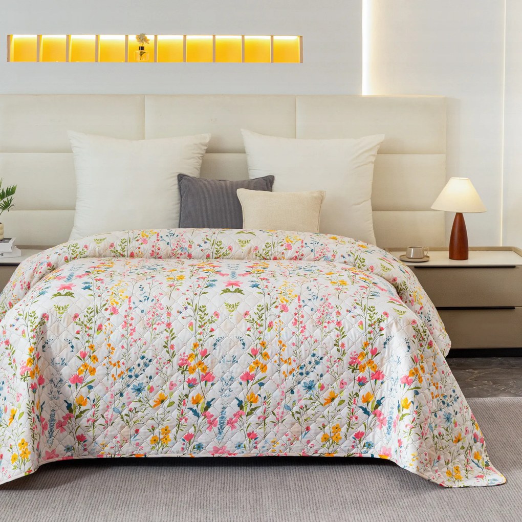 Narzuta na łóżko MILLEFLEUR, kolorowa Rozmiar: 170 x 210 cm