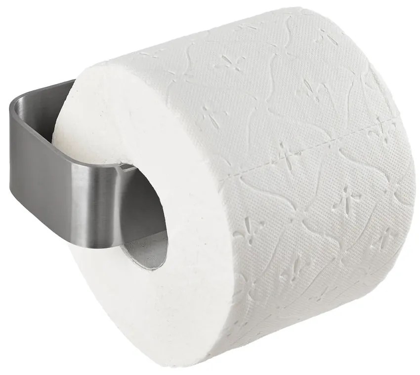 Uchwyt ścienny na papier toaletowy ze stali nierdzewnej w kolorze matowego srebra Ume – Zone