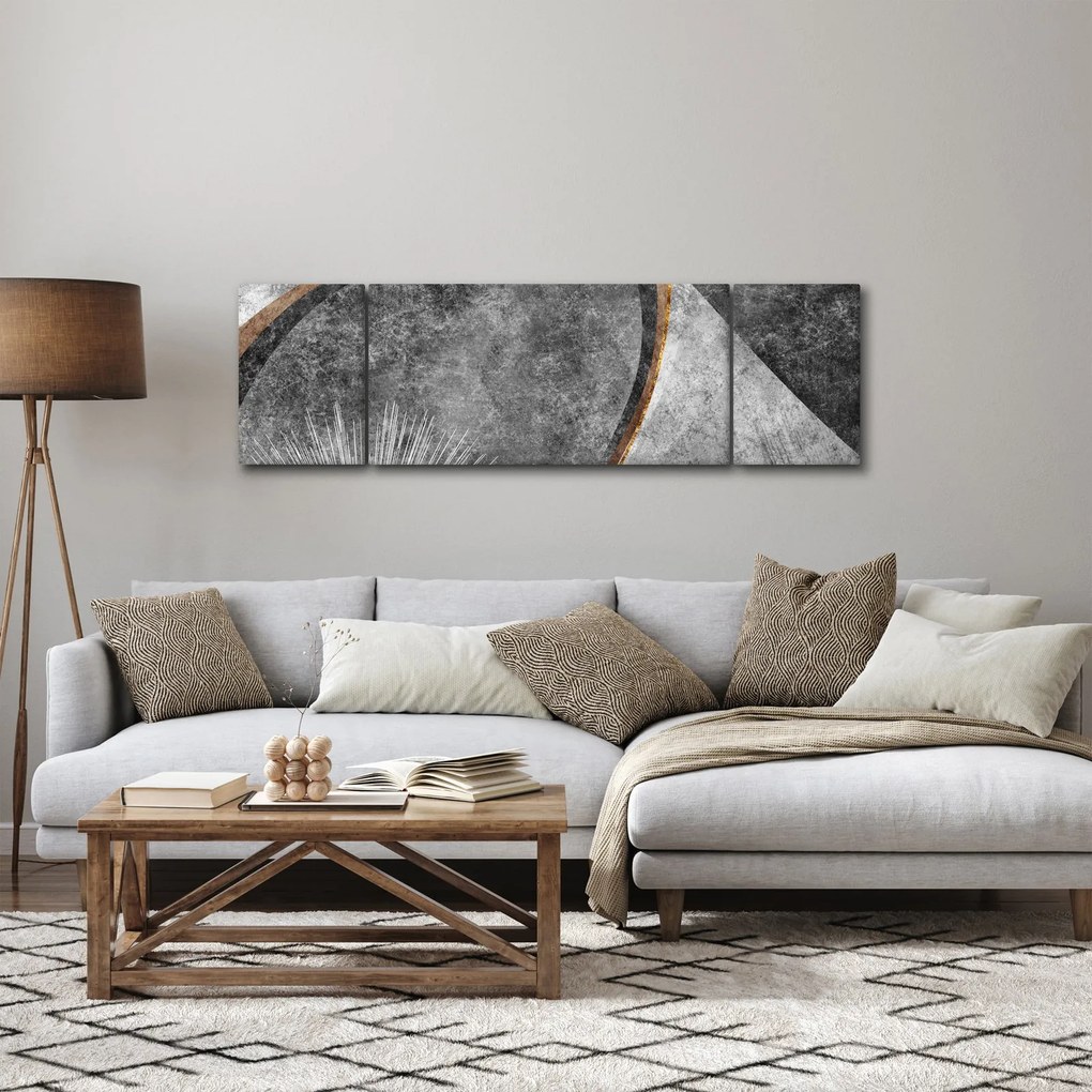 Obraz - Abstrakcja w betonie (170x50 cm)