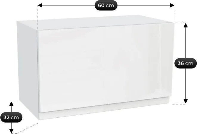 Zestaw Mebli Kuchennych MODERN 200 cm Biały Połysk/Dąb Nowoczesny