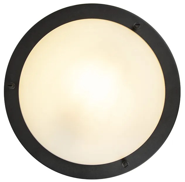 Zewnetrzna Nowoczesne oświetlenie natynkowe czarne 31 cm IP44 - Yuma Nowoczesny Oswietlenie zewnetrzne