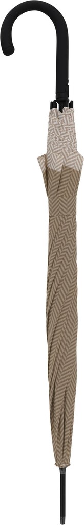 Doppler Fiber Flex Automatic Long Chevron Sand - damski długi parasol automatyczny
