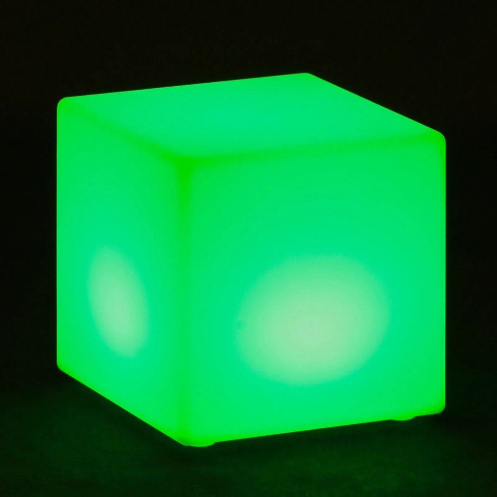 Podświetlany taboret LED, 30 x 30 x 30 cm