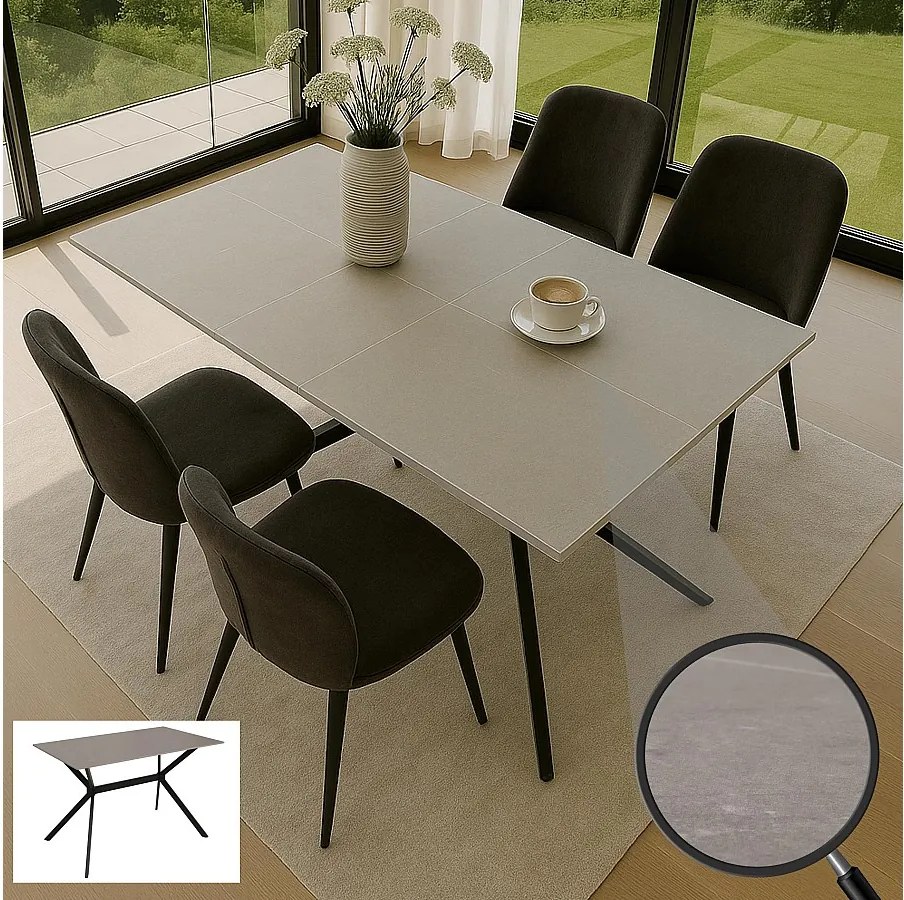 Stół do jadalni MCW-O58,  szary