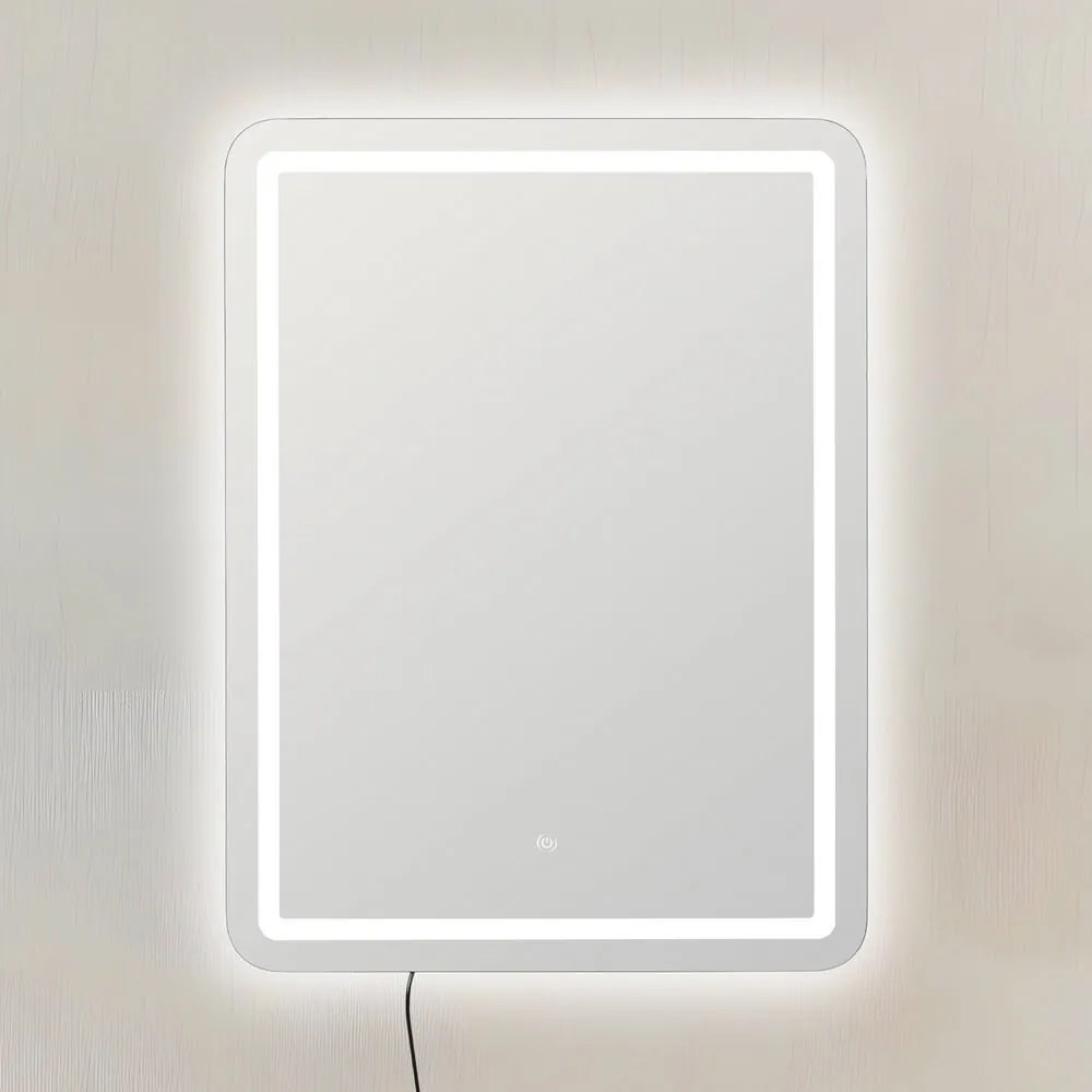 Lustro ścienne z oświetleniem 60x80 cm – Ixia