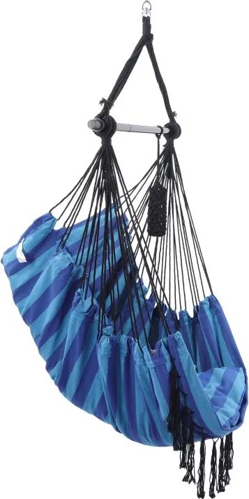 MIADOMODO Wiszący fotel bujany, niebieski