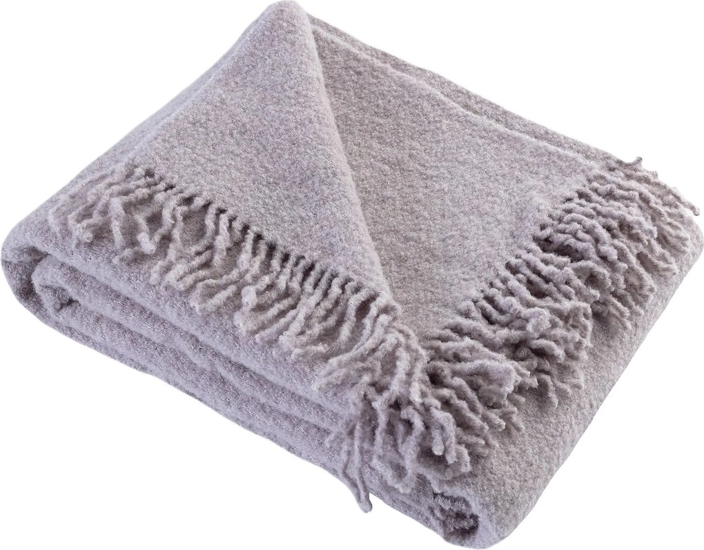 Pled Boucle 140x200cm light grey