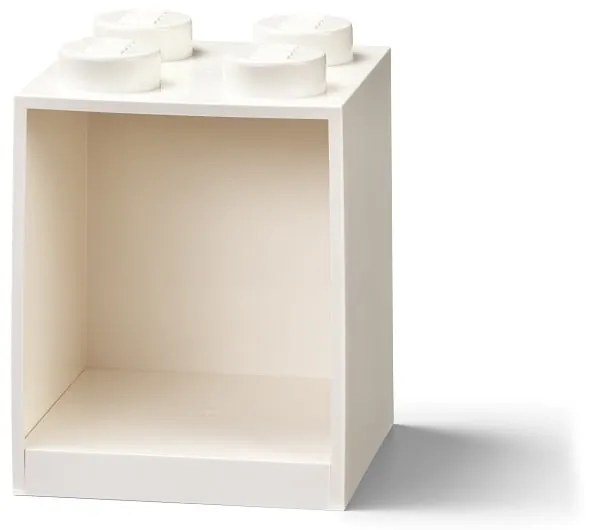 Dziecięca biała półka ścienna LEGO® Brick 4
