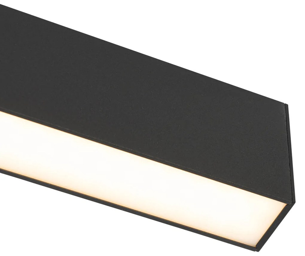 Plafon Keane czarny ze zintegrowanym LED, 3-stopniowo ściemnialny (2700-4000K) z przełącznikiem DIP