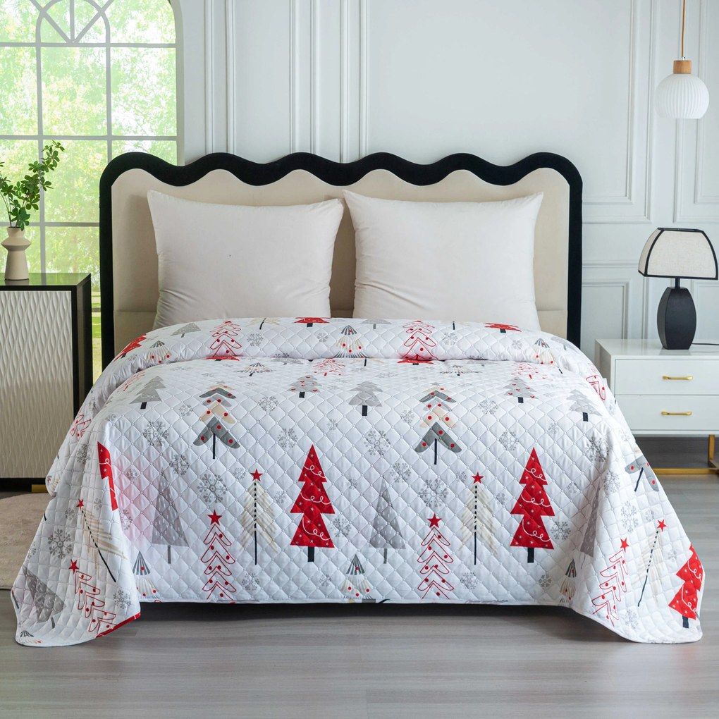 Narzuta na łóżko JINGLE, biały Rozmiar: 170 x 210 cm