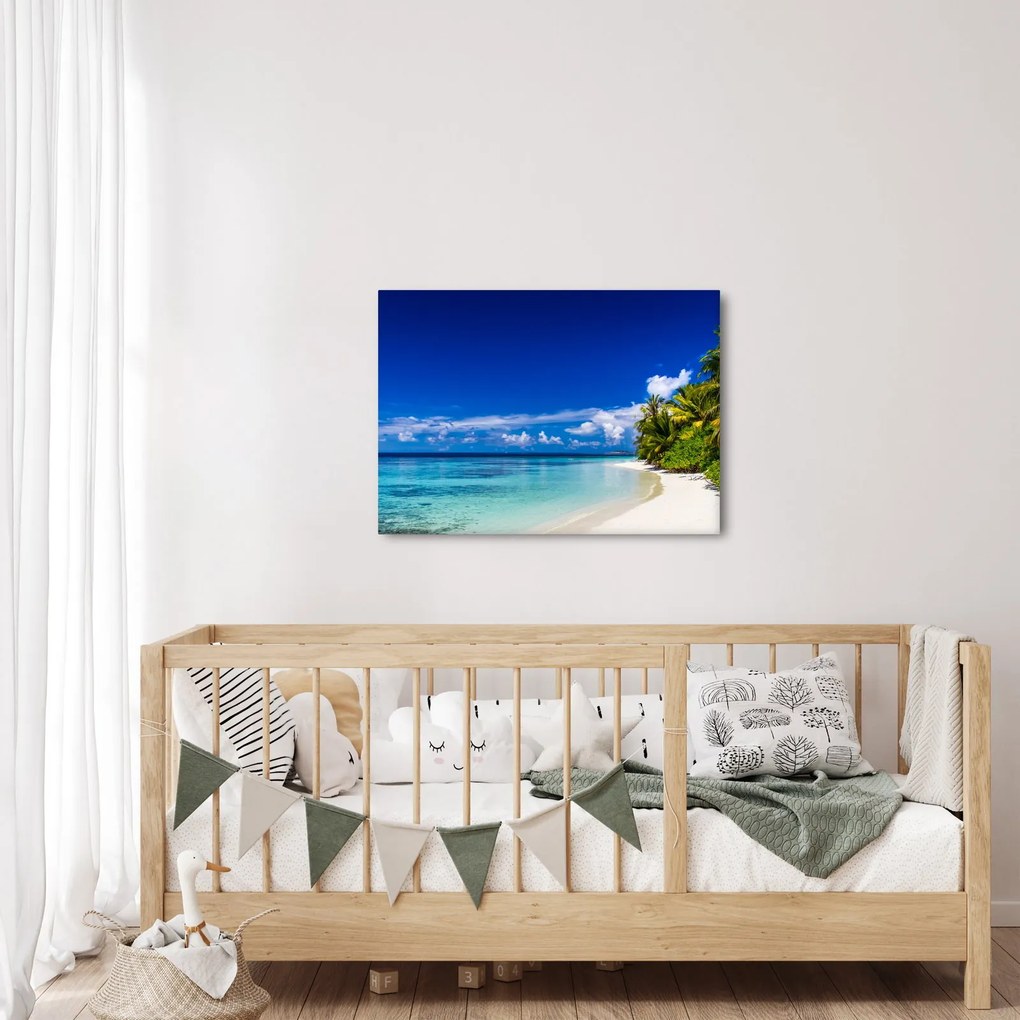 Obraz tropikalnej plaży (70x50 cm)