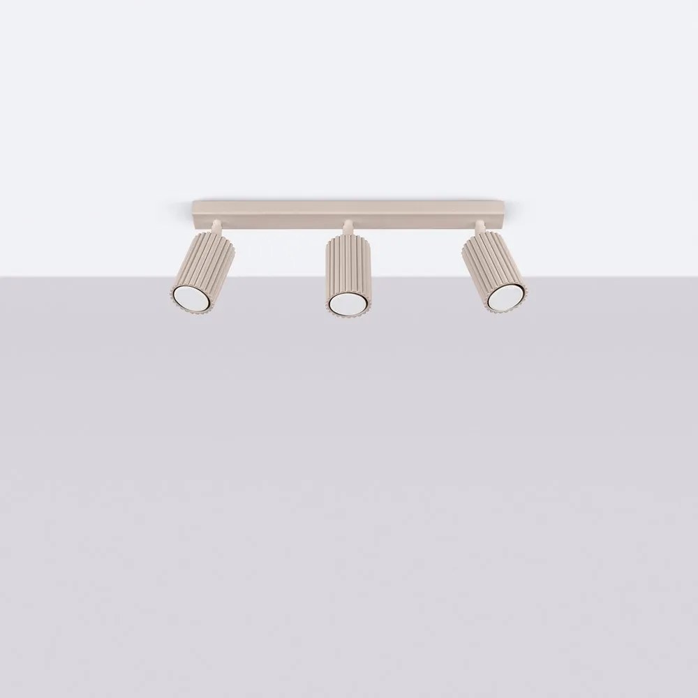 Szarobrązowa metalowa lampa punktowa 6,5x45 cm Gleam – Sollux