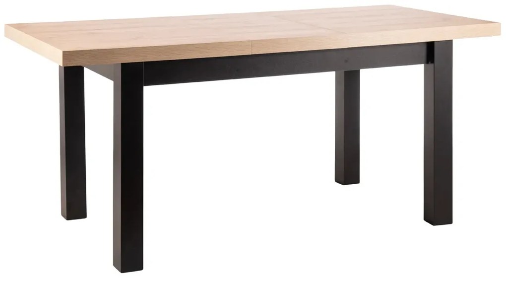 STÓŁ PRESTO DĄB ARTISAN / CZARNY 140(218)X80 SIGNAL
