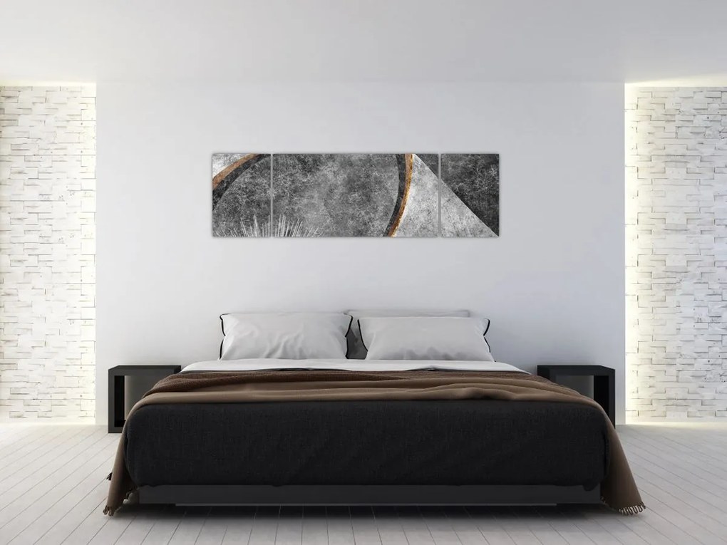 Obraz - Abstrakcja w betonie (170x50 cm)