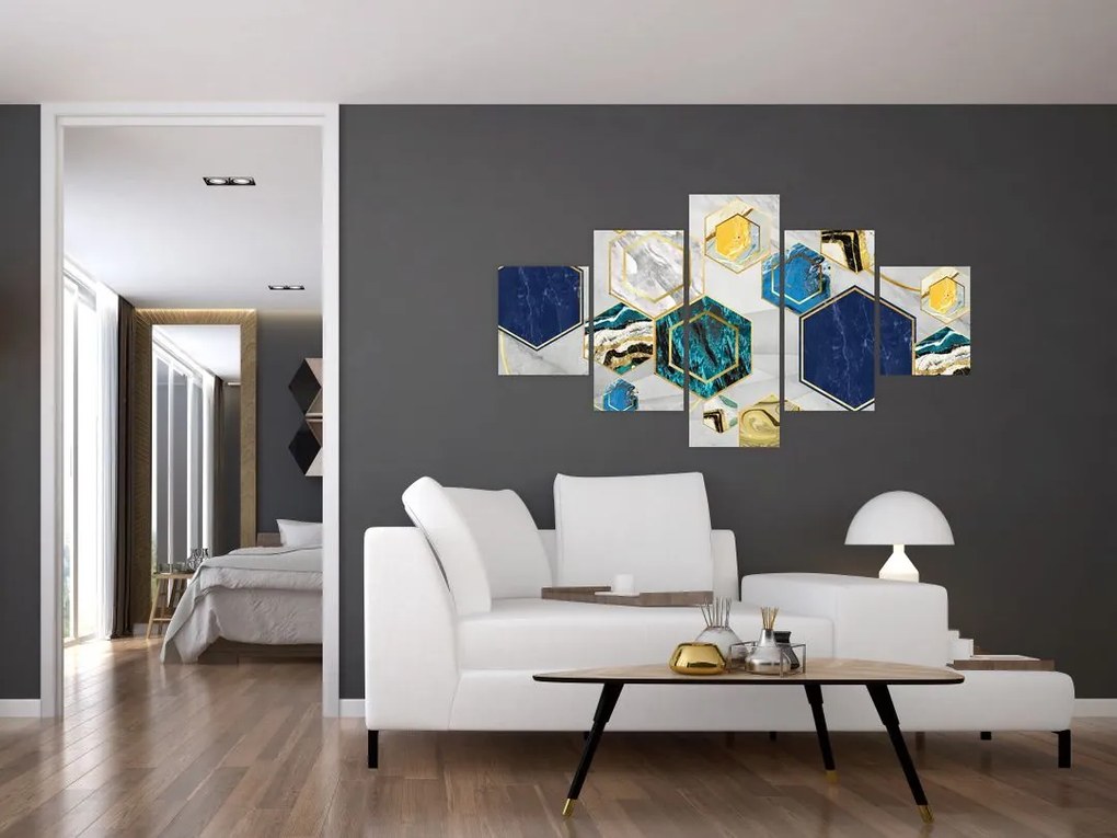 Obraz - Marmurowa kompozycja (125x70 cm)