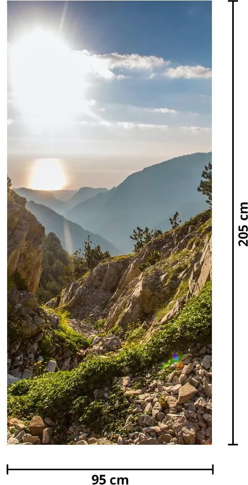 Fototapeta na drzwi - Góra Olimp (95x205cm)