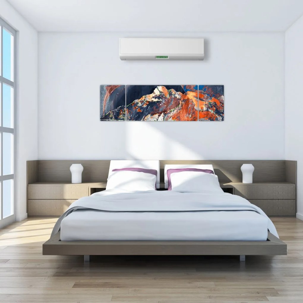Obraz - Ilustracja domów publicznych (170x50 cm)