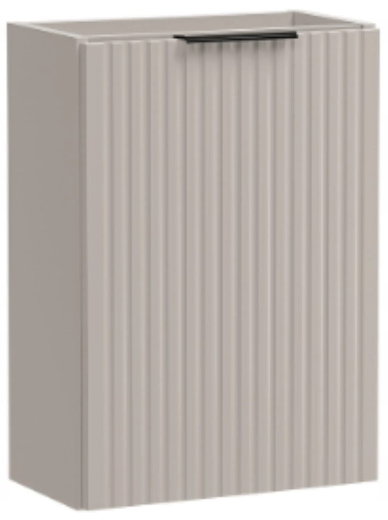 Szafka wisząca pod umywalkę kaszmir ryflowany front 40 x 22 cm ASTROS