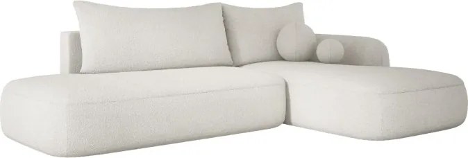 Narożnik BABU z funkcją spania układ L Prawy Tkanina NOWORNEVER 01