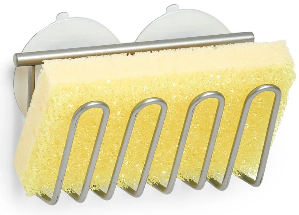 Uchwyt na gąbkę kuchenną, metalowy z przyssawkami, ZELLER