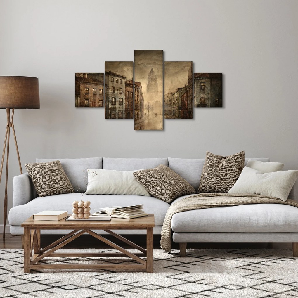 Obraz - Malowanie miasta (125x70 cm)
