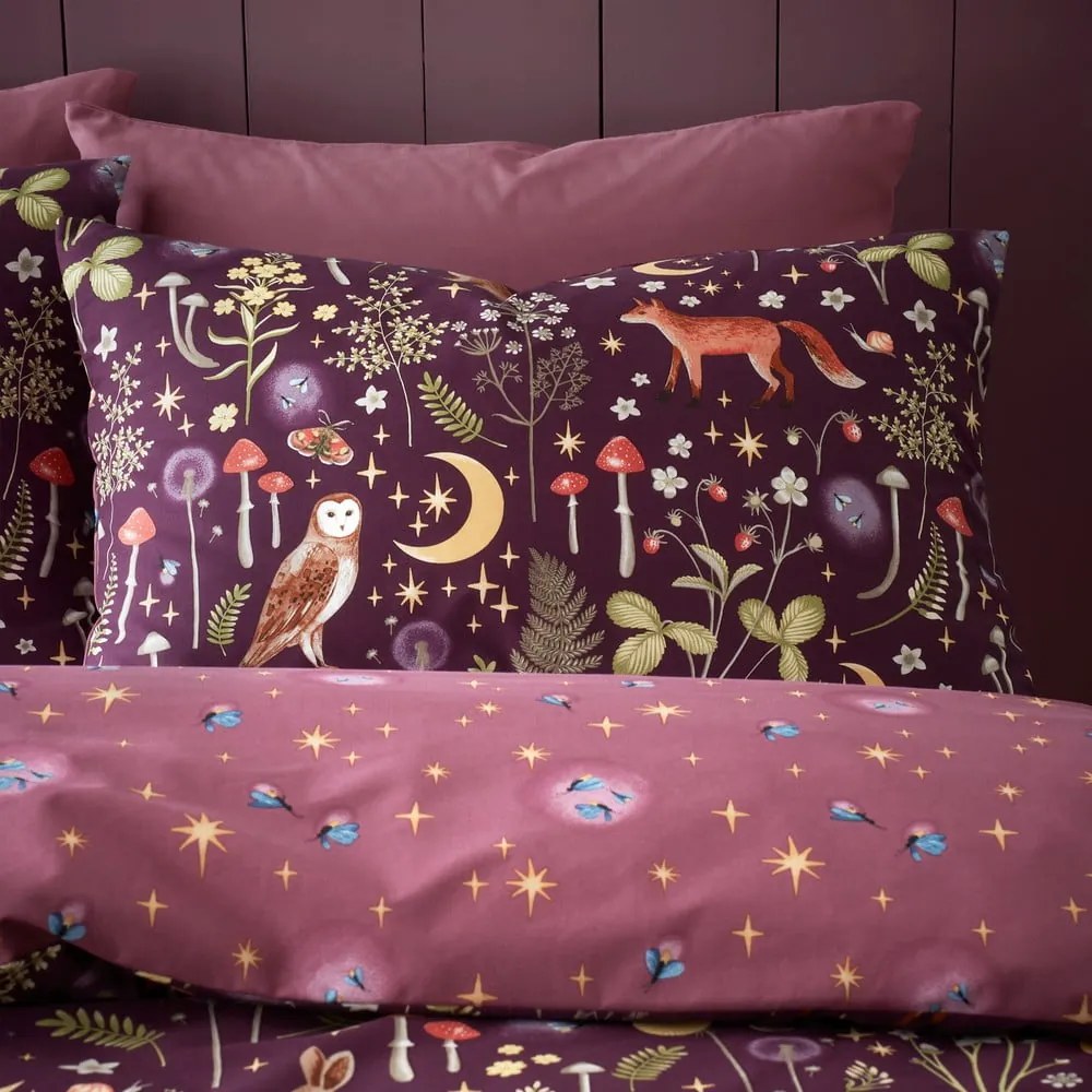 Fioletowa pościel dwuosobowa 200x200 cm Enchanted Twilight – Catherine Lansfield