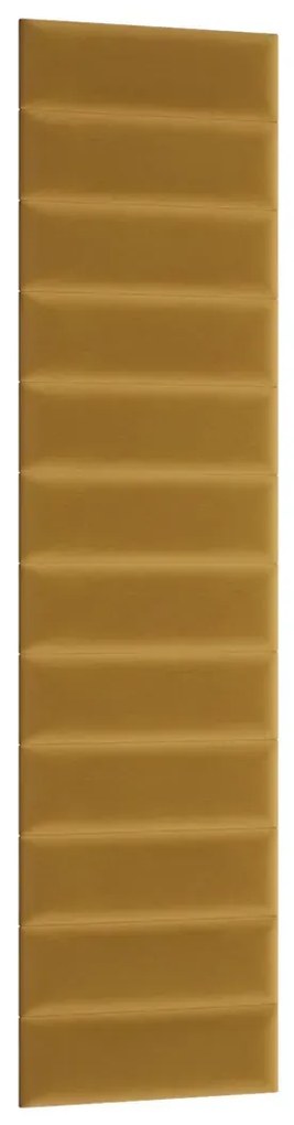Zestaw 12 paneli tapicerowanych QUADRATTA 50x240 żółty ELTAP