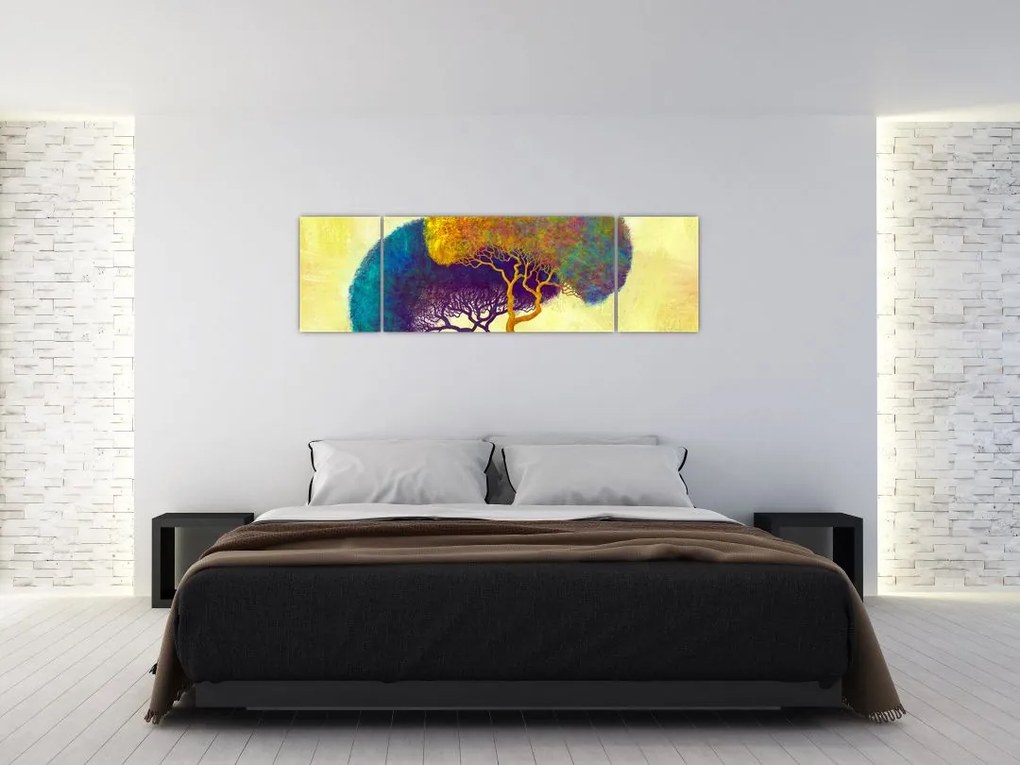 Obraz - Drzewa na wzgórzu (170x50 cm)