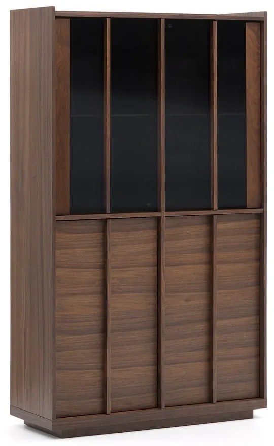 Brązowa witryna w dekorze orzecha 100x170x40 cm Onix – Kave Home