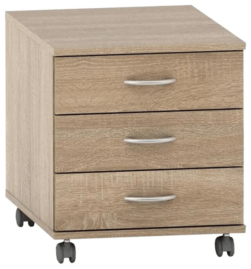 Komoda na kółkach TEMPO ASISTENT 016, dąb sonoma