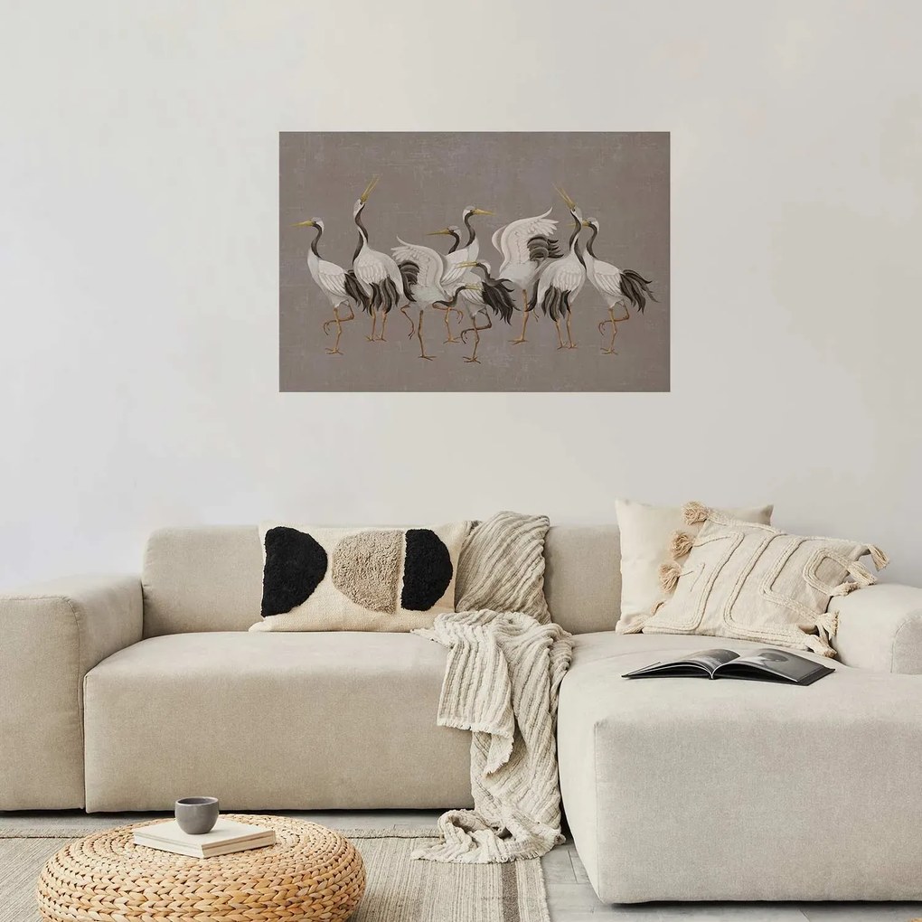Plakat Taniec żurawi 30x21 cm bez ramy bez marginesu ARTGEIST B