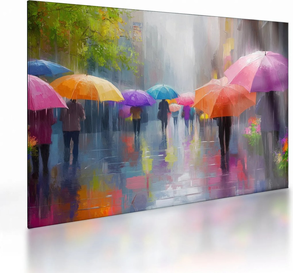 Obraz na szkle - Deszczowy dzień (70x50 cm)