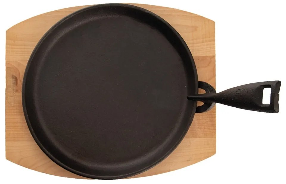 Żeliwna patelnia do grillowania z odpinaną rączką ø 22 cm LITINA – Orion