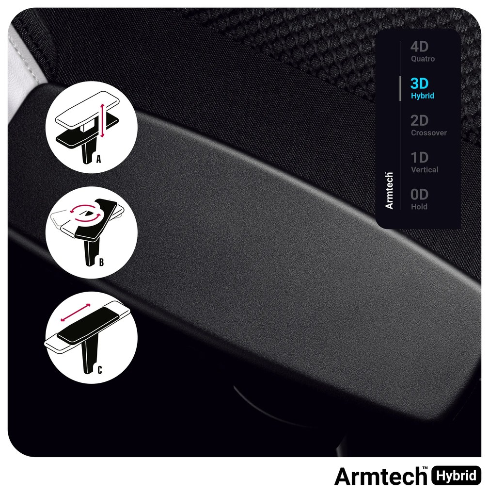 Materiałowy fotel gamingowy Diablo X-Player 2.0 Normal Size, biało-czarny