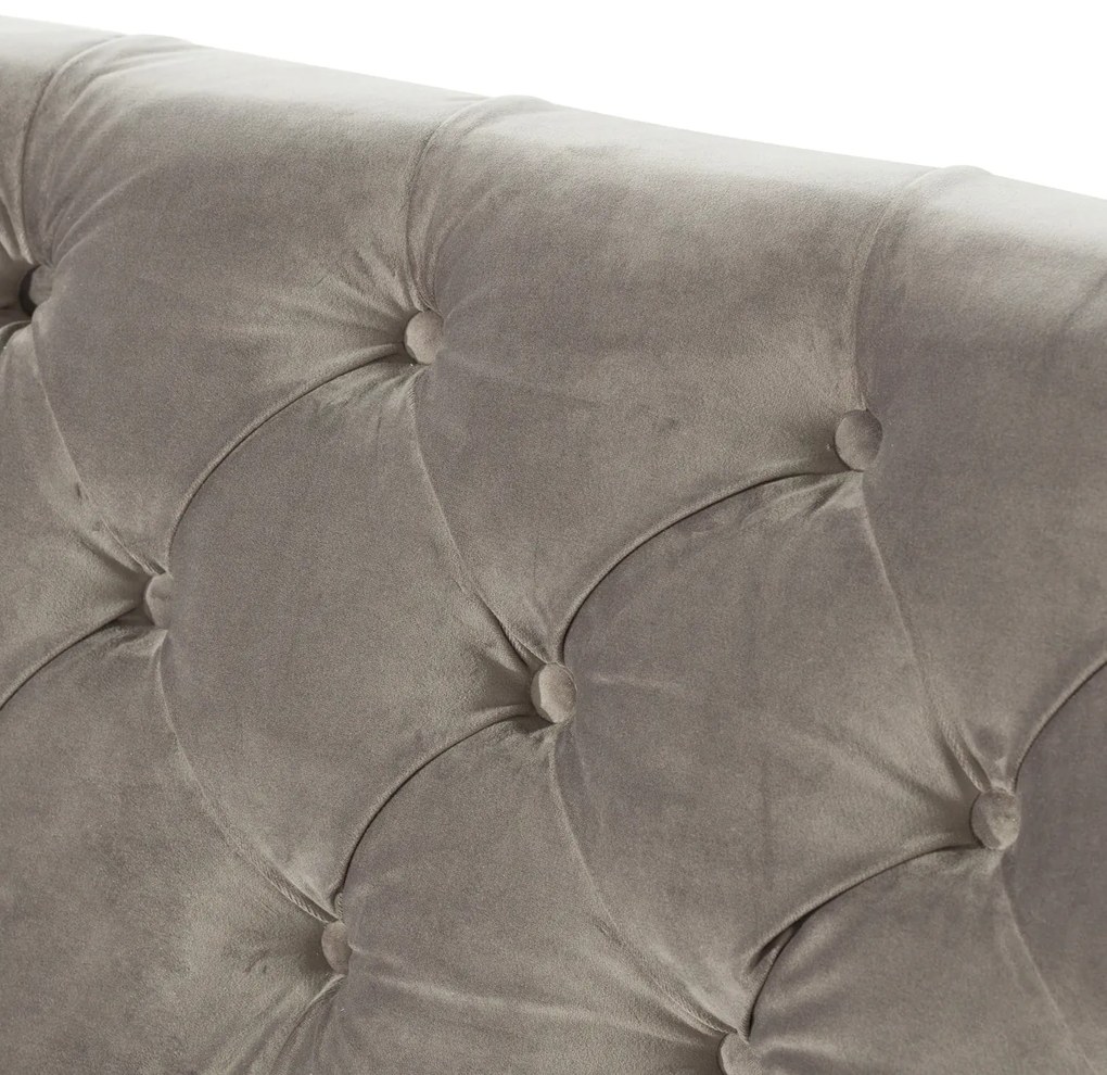 Sofa Velvet Elite grey 3-os.