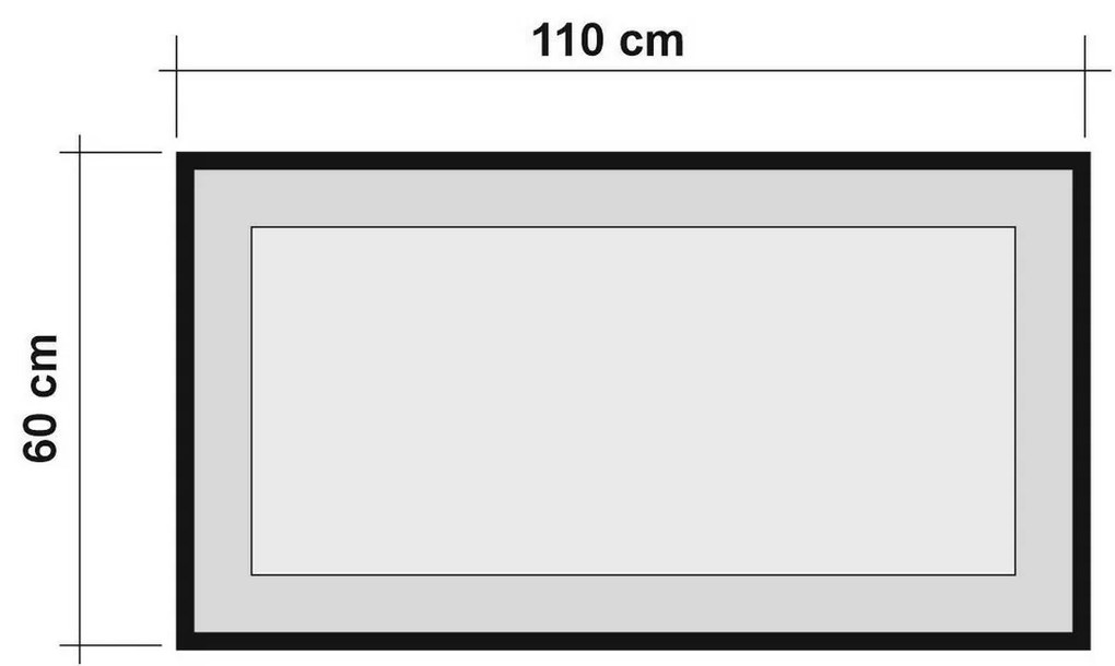 Lustro Idea Black and Atlantic Pine, 110 cm, M