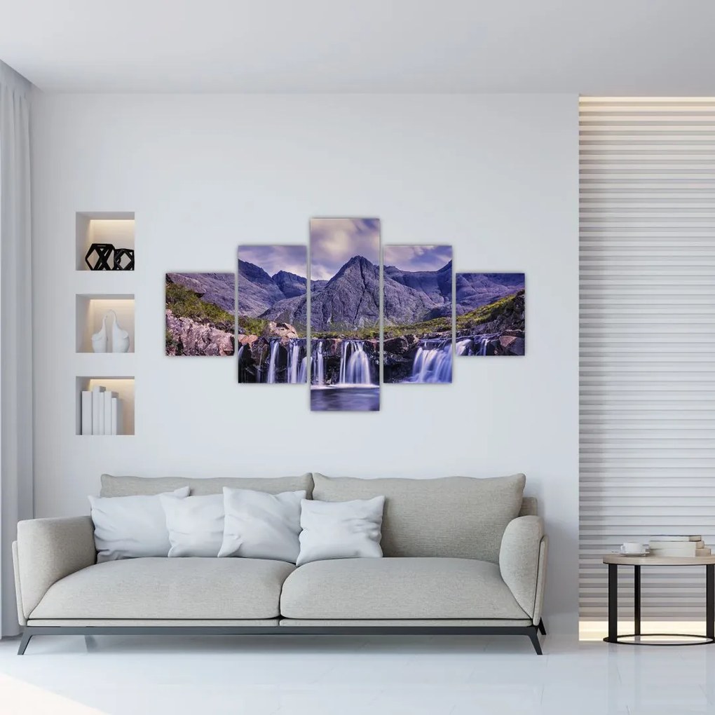 Obraz wodospadów (125x70 cm)