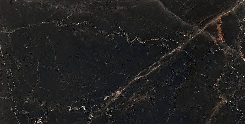 Mexen Marquino Black gres szkliwiony rekt. G1, płytka podłogowo-ścienna 120 x 60 cm, wysoki połysk - TL214-120-060-00