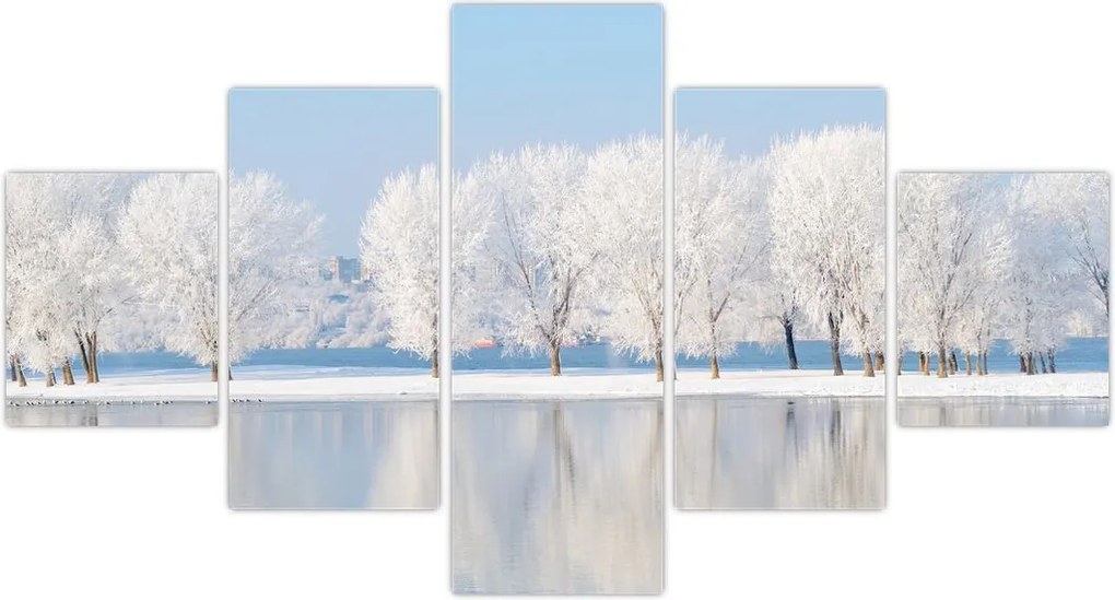 Obraz zimowego krajobrazu (125x70 cm)