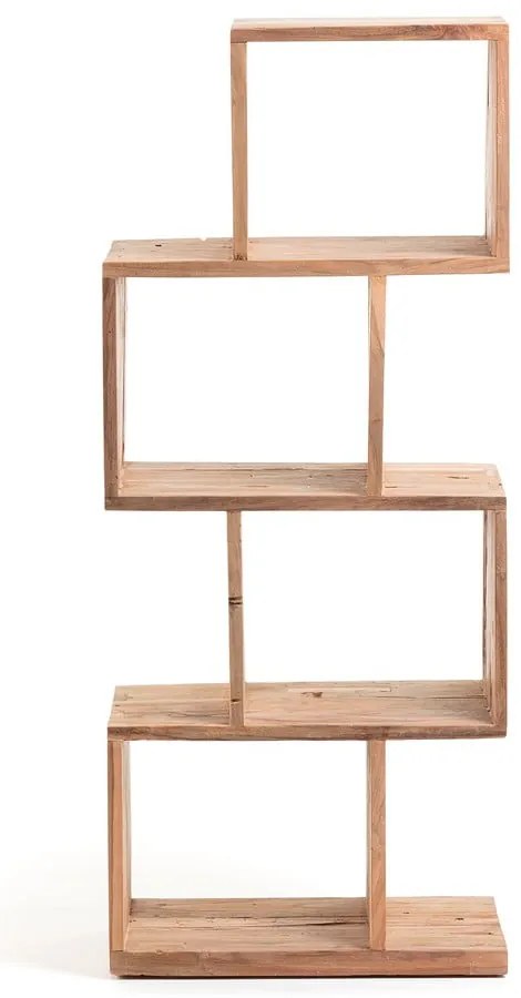Regał z litego drewna tekowego w naturalnym kolorze 55x132x30 cm Aroba – Kave Home