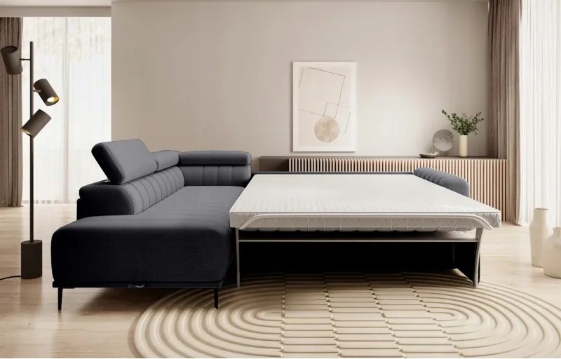 Narożnik GANDI 160 Lewostronny system włoski Salvador 16 Grafitowy WERSAL