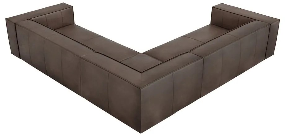 Brązowy skórzany narożnik (róg zmienny) Madame – Windsor &amp; Co Sofas