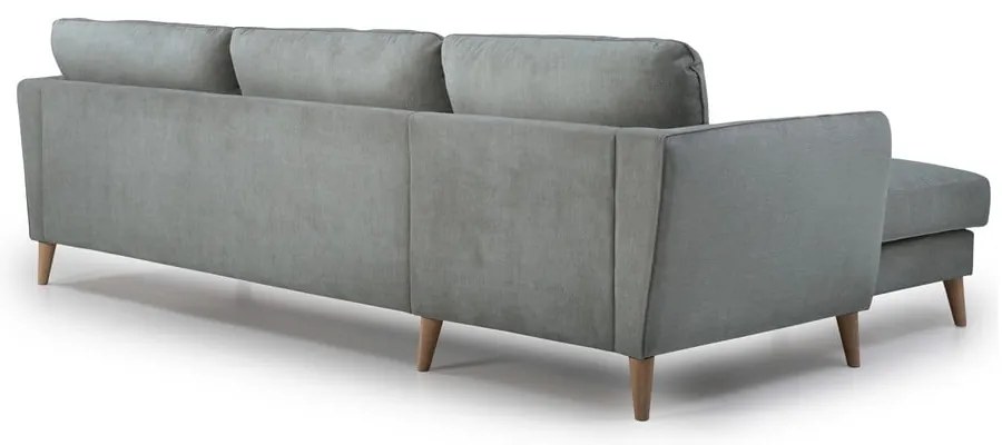 Jasnoszary narożnik Scandic Paris, lewy róg, 278 cm