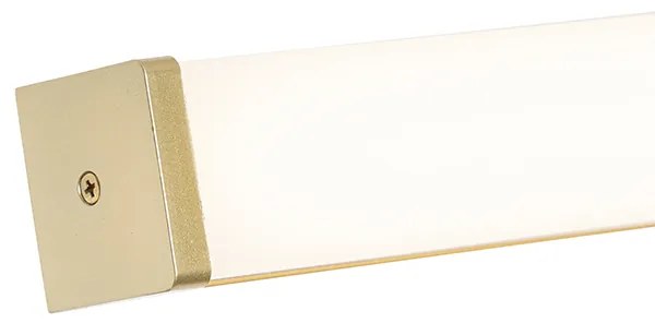 Lampa ścienna do łazienki mosiądz 92 cm z wbudowanym LED IP44 - Cascada Nowoczesny Oswietlenie wewnetrzne