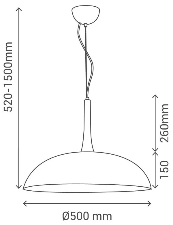 Biała lampa wisząca SULION Nordic