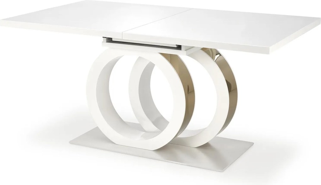 Lakierowany biały stół rozkładany Galardo