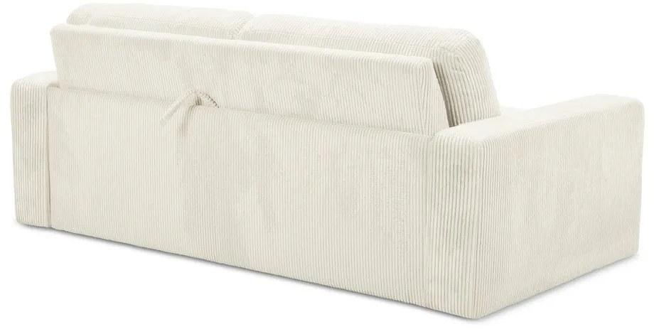 Beżowa sztruksowa rozkładana sofa 195 cm Nona – Makamii