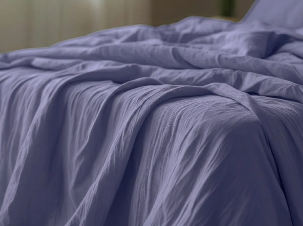 PrzytulneMieszkanie.pl PrzytulneMieszkanie.pl Muślinowa pościel MUSSARI jasny fioletowy Rozmiar pościeli: 70 x 90 cm | 140 x 200 cm