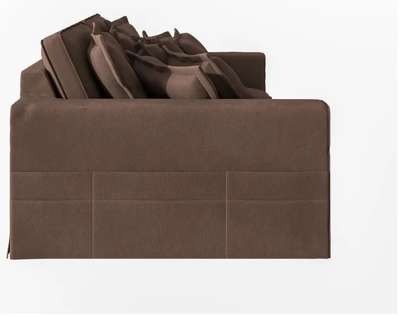 Ciemnobrązowa sofa 236 cm Nora – Ropez